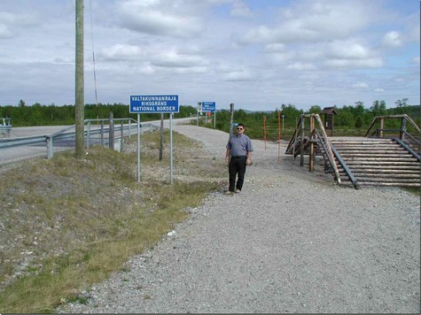 an der finnisch-norwegischen Grenze Str. 971/893