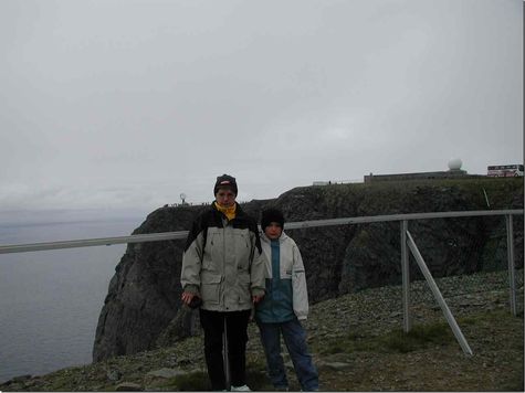 Nordkap-Fahrer am Ziel