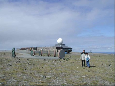 das Nordkap bietet auch Sonnenschein