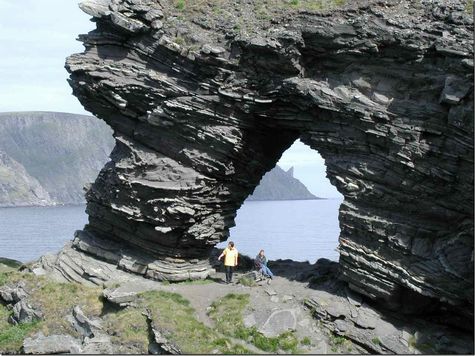 Kirkeporten mit Blick zum Nordkaphorn