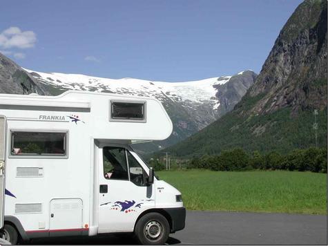 Blick zum B�yabreen bei Fjaerland