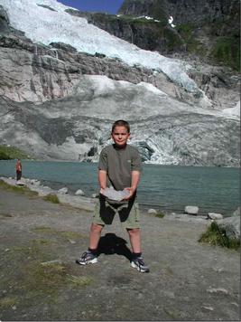 Gletschereis vom B�yabreen