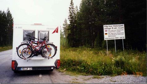 Beginn des Wildnisweges in Schweden