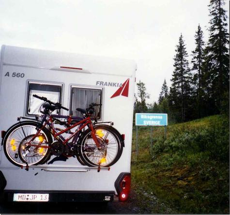 Grenz�bergang nach Schweden an der Str. 773